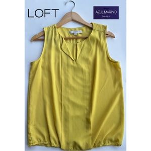 Loft — Sleeveless blouse with bubble hem • Blusa sin mangas para mujer •